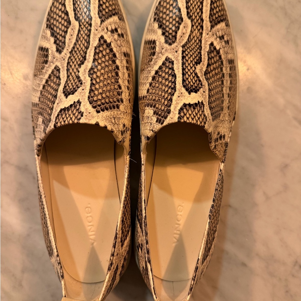 Vince Snake Print Women's Loafers